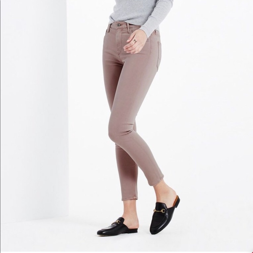 AG - Farrah High Rise Skinny Crop SULFUR MAUVE 26